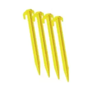 Carta Sport Plastic Ground Pegs (Pack of 10) (One Size) (Yellow)