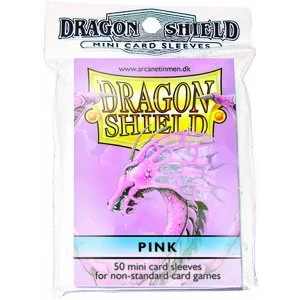 Dragon Shield Japanese Size Pink Card Sleeves - 50 Sleeves
