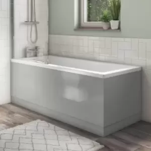 1700mm Grey Gloss Bath Front Panel - Ashford