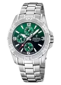 Festina F20666/3 Mens Multifunction (40mm) Green Dial / Watch