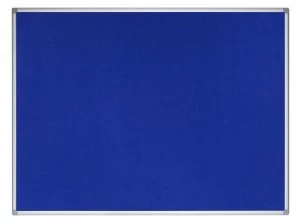 Bi-Office Earth-It Blue Felt Noticeboard Alu Frame 90x60
