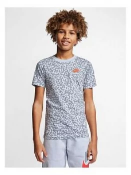 Boys, Nike Childrens Mezzo T-Shirt - Grey Size M 10-12 Years