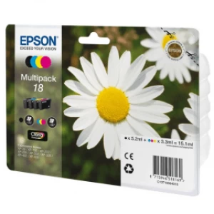 Epson Daisy 18 Black And Tri Colour Ink Cartridge