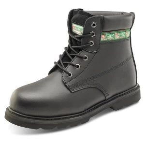 Click Footwear Goodyear Welted 6" Boot Leather Size 6 Black Ref