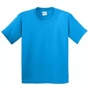 Gildan Childrens Unisex Soft Style T-Shirt (Pack Of 2) (S) (Saphire)