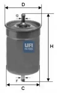 UFI 31.500.00 Fuel Filter Petrol