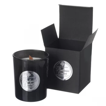 Glass Candle Balsam Cedar In Box By Heaven Sends
