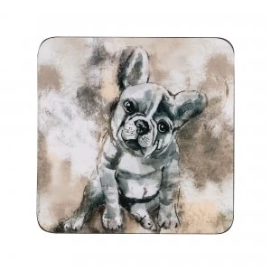 Denby French Bull Dog Coasters Pack of 6