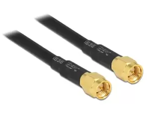 DeLOCK 88893 coaxial cable 10 m SMA LMR195 Black
