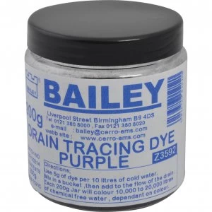 Bailey Drain Tracing Dye Purple 200g