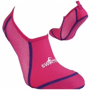 SwimTech Pool Sock Pink UK Junior 10-13