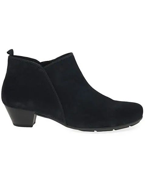 Gabor Trudy Standard Fit Ankle Boots Marine Suede Female 4 1/2 WS67805
