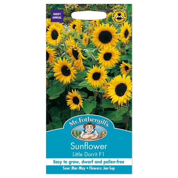 Mr. Fothergill's Sunflower Little Dorrit F1 Seeds Yellow
