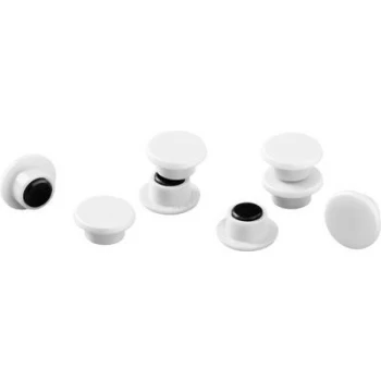 Durable Magnet 475102 (Ø) 15mm Round White 1 Set 475102
