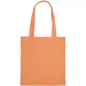 Jassz Bags "Beech" Cotton Large Handle Shopping Bag / Tote (One Size) (Cantaloupe) - Cantaloupe