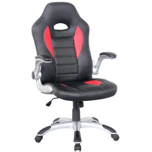 Alphason Talladega Adjustable Racing Chair - Black/Red