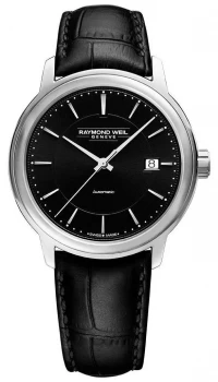 Raymond Weil Mens Maestro Automatic Black Dial Watch