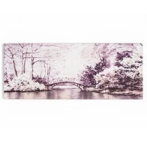 Graham and Brown Watercolour Forest Bridge Wall Art