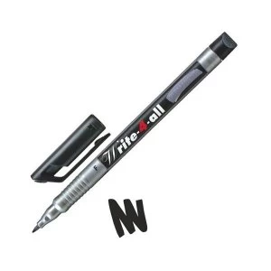 STABILO Write 4 All 0.7mm Fine Tip Highlighter Pen Black Pack of 10