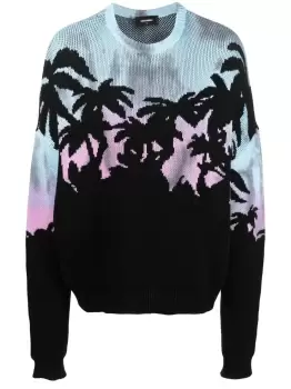 DSQUARED2 D2 Sunrise Knit Sweatshirt Black