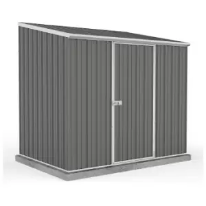Absco 7.5x5ft Space Saver Metal Pent Shed - Grey