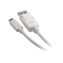 C2G 0.9m (3ft) USB C to DisplayPort Adapter Cable 4K - White