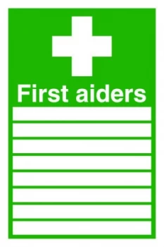 Signslab 300x200 First Aiders S/a