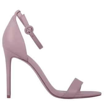 Linea Strap High Heeled Sandals - Nude Leather