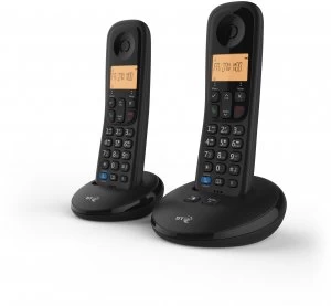 BT Everyday Cordless Home Phone with Basic Call Blocking and Answering Machine - Twin