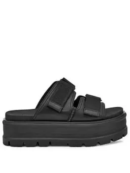 UGG Clem Wedge Sandals - Black, Size 3, Women