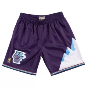 Mitchell And Ness Nba Utah Jazz 1996 Swingman Shorts 2.0, Purple, Male, Shorts, SMSHAC19028-UJAPURP9