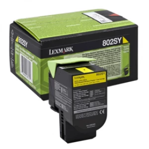 Cartridge People Lexmark 802SY Yellow Laser Toner Ink Cartridge