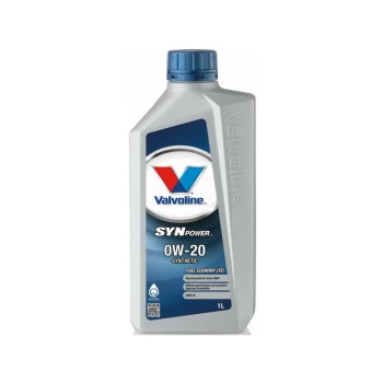0w20 Fully Synthetic SynPower FE 0W20 1 Litre Engine Oil - 872583 - Valvoline