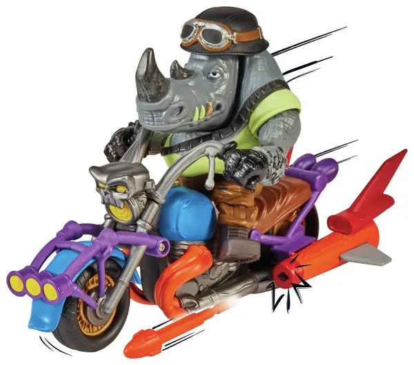 TMNT Hopper Cycle with Rocksteady Figure