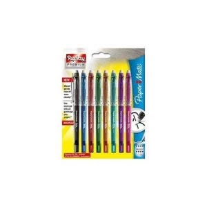 Paper Mate Replay Premium Erasable Ink Rollerball Pen 0.7mm Tip Width 0.35mm Line Width Assorted Colours Ref 1901326 Pack of 12 Pens