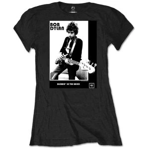 Bob Dylan - Blowing in the Wind Womens Medium T-Shirt - Black