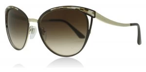 Bvlgari BV6083 Sunglasses Brown/Pale Gold 203013 56mm