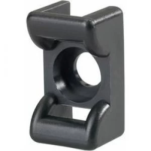 Cable mount Screw fixing heat stabilised Black H