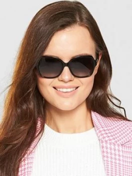 Juicy Couture Square Embellished Arm Sunglasses Black Women