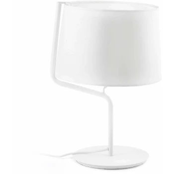 Faro Berni - 1 Light Table Lamp White, E27