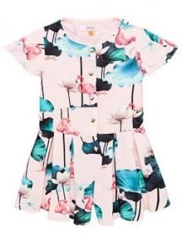 Baker by Ted Baker Girls Flamingo Tie Side Playsuit - Pink, Size 14 Years, Women