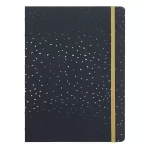 Filofax A5 Confetti Refillable Notebook, Charcoal Black