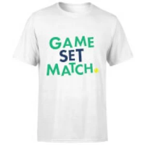 Game Set Match T-Shirt - White - 5XL