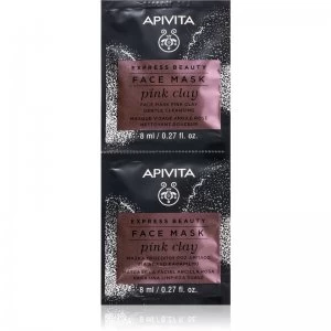 Apivita Express Beauty Pink Clay Cleansing Clay Face Mask 2 x 8ml