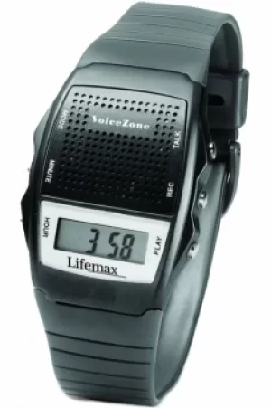 Unisex Lifemax Talking Voice Memo Watch 428BLK