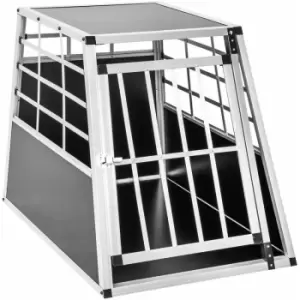 Tectake - Dog crate single - dog cage, puppy crate, dog travel crate - 65 x 90 x 69.5cm - black