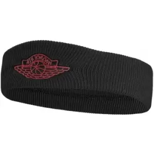 Nike Jordan Wings Headband (One Size) (Black/Red)