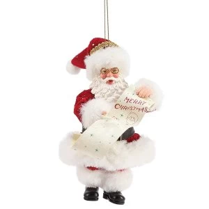 Merry Christmas Santa Hanging Ornament