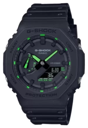 Casio GA-2100-1A3ER G-Shock 2100 Utility Black Series Neon Watch