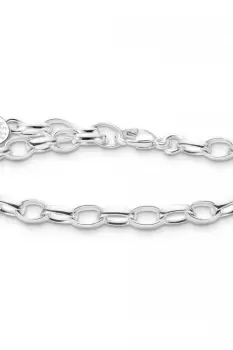 Ladies Thomas Sabo Jewellery Silver Link Charmista Charm Bracelet X0287-007-21-L19
